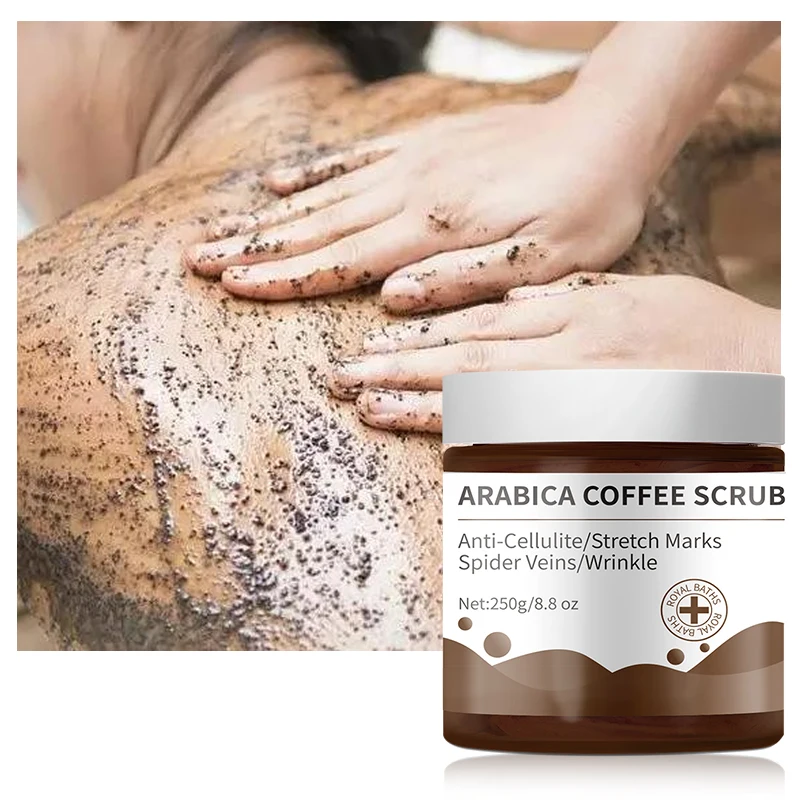 

Private Label Natural Coffee Organic Bath Salt Whitening Scrub Exfoliating Whitening Body Scrub OEM For Woman