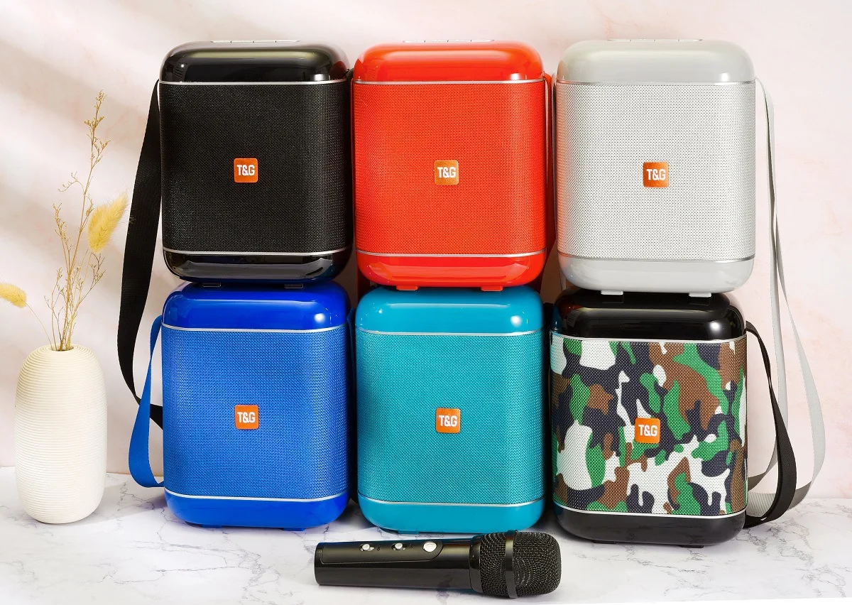 TG523K wireless Karaoke Bluetooth speaker Outdoor portable handheld card square dance subwoofer booth stereo - ANKUX.COM