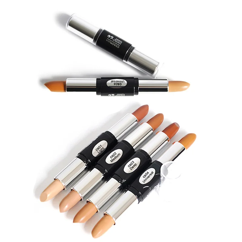 

Two Headed Highlighter Stick Concealer 3D Brighten Waterproof Primer Longlasting Nude Makeup Cosmetic