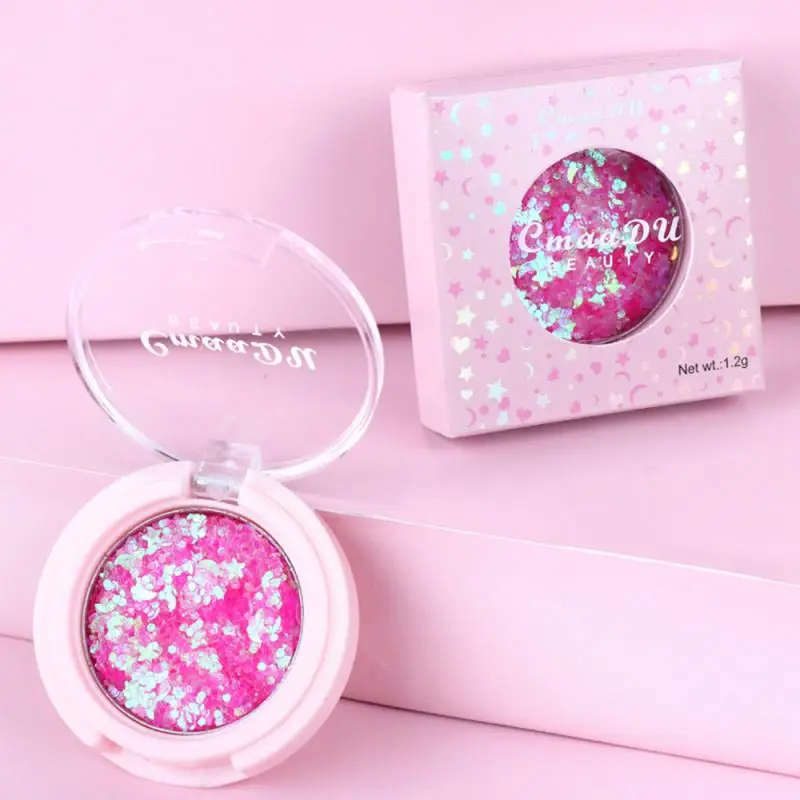 

Cmaadu Glitter Highlighter Powder Eyeshadow Palette Shining Diamond Eye Shadow