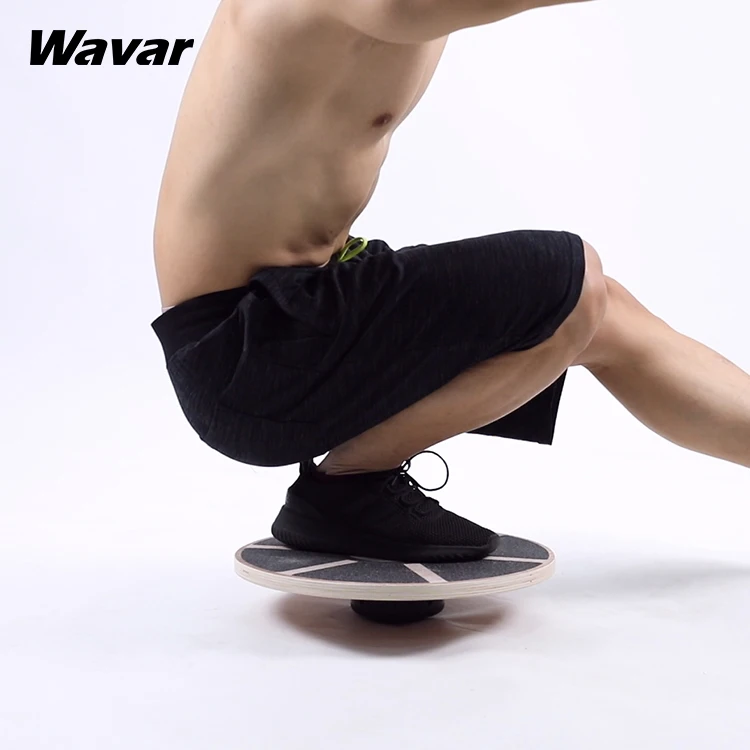 

Wobble Fitness Gym Equipment Round Wooden Balance Board