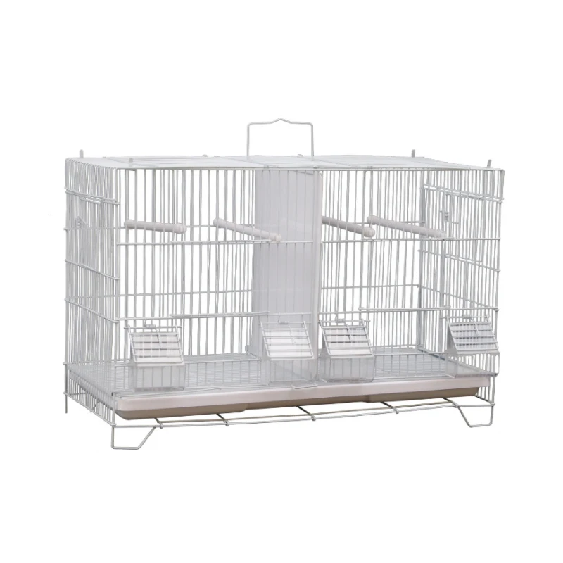 

pet supplies portable indoor bird aviary bird show cage, White