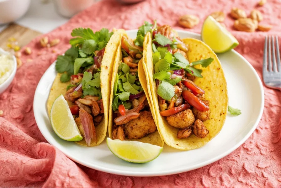 Close-up of Jackfruit Taco Filling