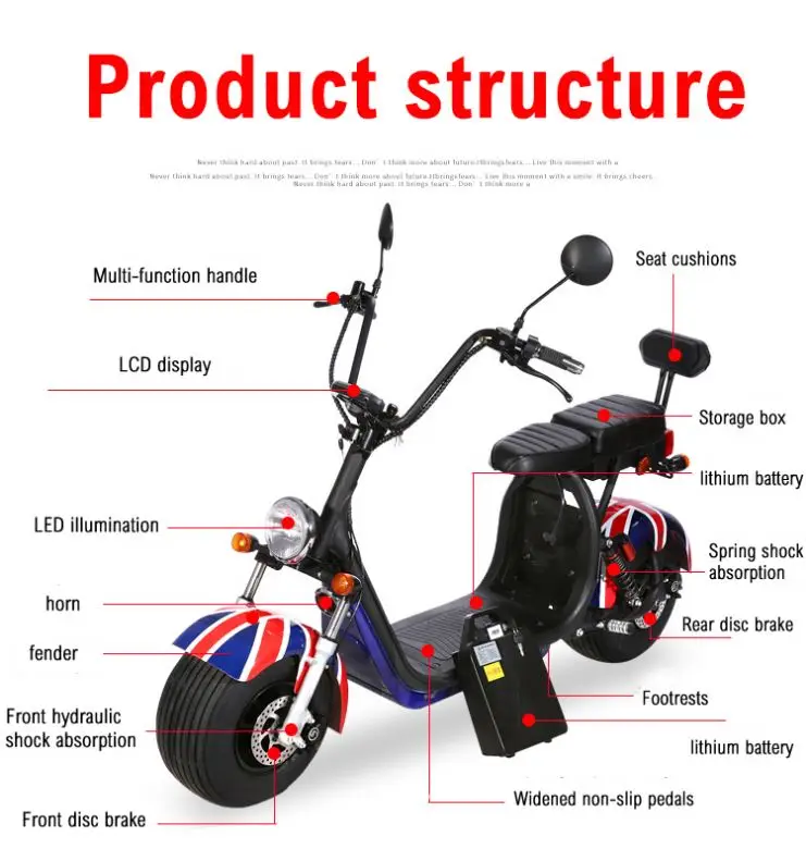 

350W Cheap Quality Electric Scooter 30km/h Foldable Electric Kick Scooter 40KM Electric Scooter Motorcycle Citycoco
