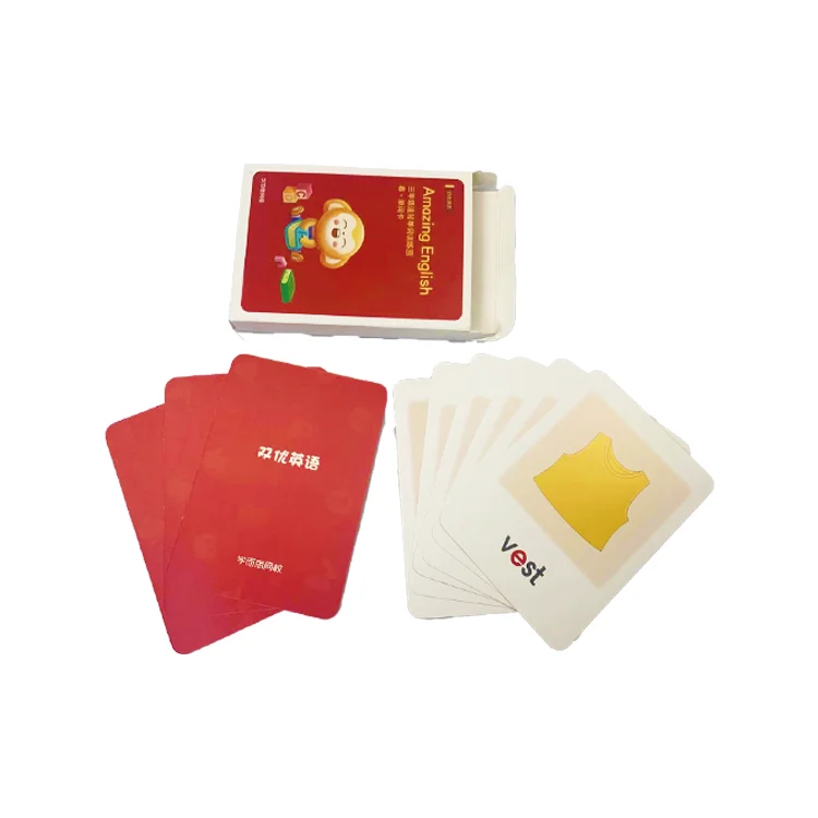 Custom Printed Paper Flash Card Animal Learning Printing Memory Game