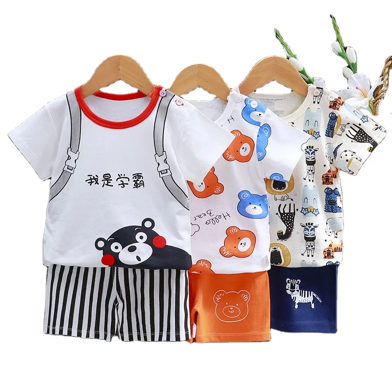 

Baby Clothes Toddler Clothes Boys Girls Clothes Sets Short Sleeves Clothing Set