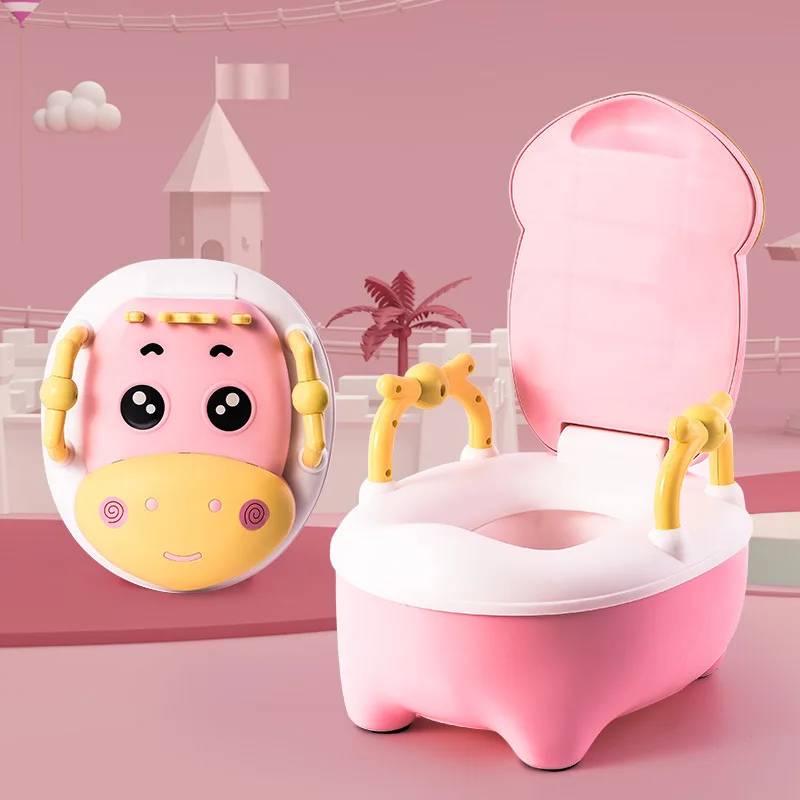 

Kawai Plastic Baby Potty toilet portable Kid Potty children's Potty Chair, Pink+blue+green