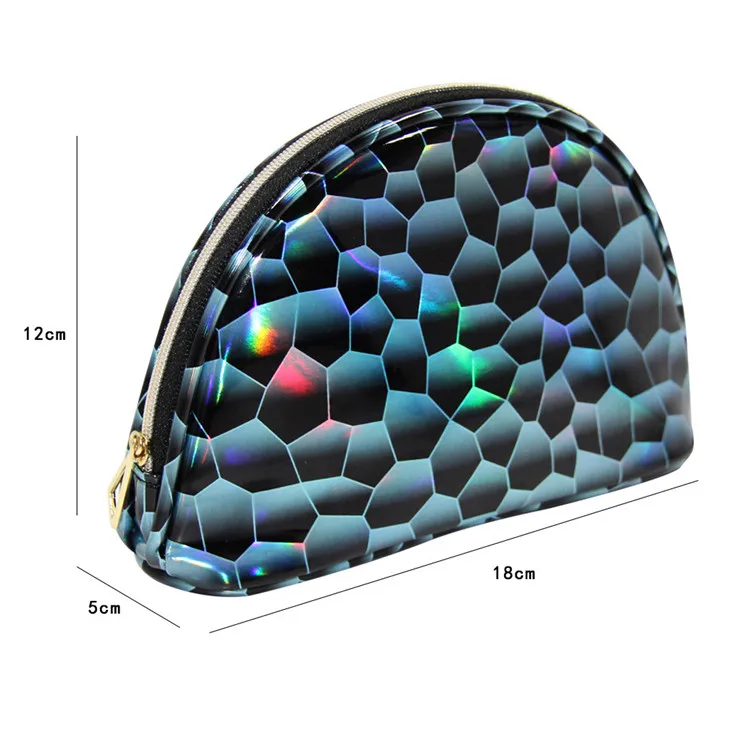 

Custom Original design Shiny Squama holographic Creative Glitter Diamond Waterproof Storage Cosmetic bag makeup bag, Customized color