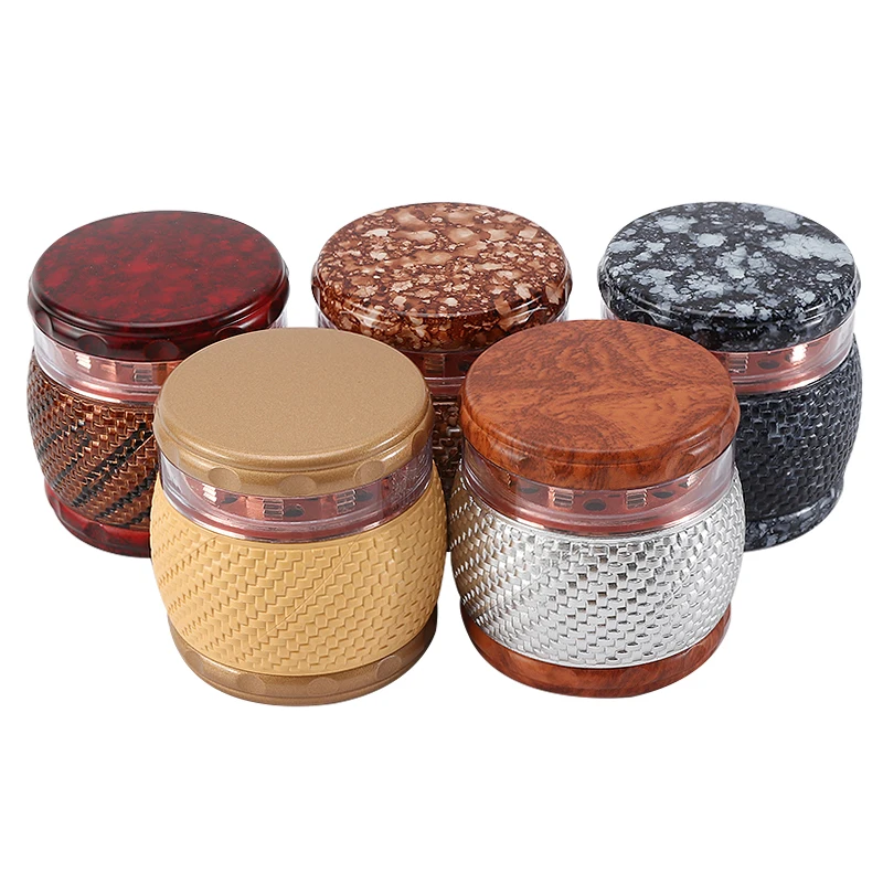 Erliao ABS Resin Herb Crush Grinder Wholesale Manual Herb Grinder Customize logo Metal Tobacco Grinder for Smoking