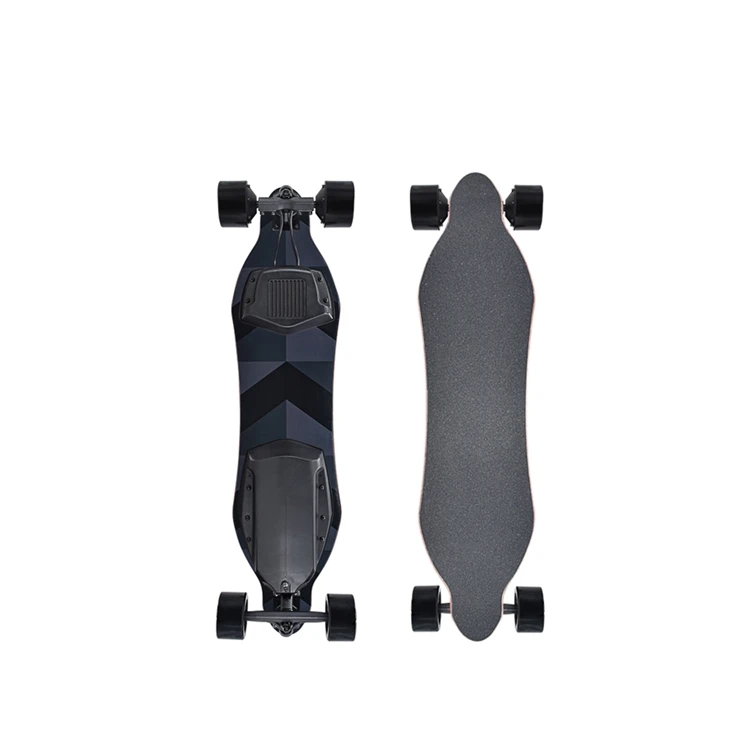 

Hot sale wheel electric skateboard 600w*2 motor 8000mah lithium battery e skateboard for sale