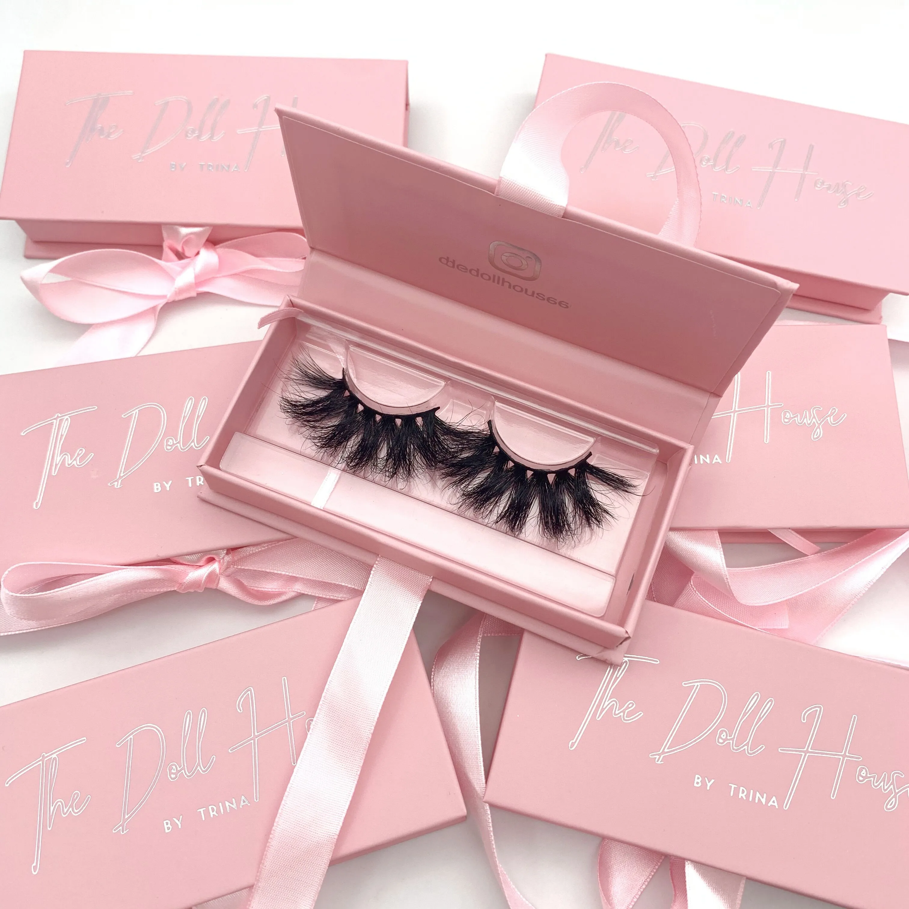 

Lashes3d Wholesale Vendor 25mm Fluffy 3d Mink Eyelash With Private Label Custom Eyelash Packaging Box Curly Full Strip Lashes 5D