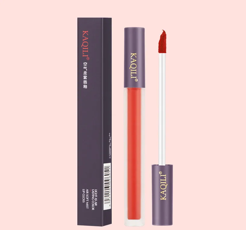 

Kaqili air soft velvet lipgloss long lasting waterproof lip and cheek makeup private label smooth lip tint liquid lipstick