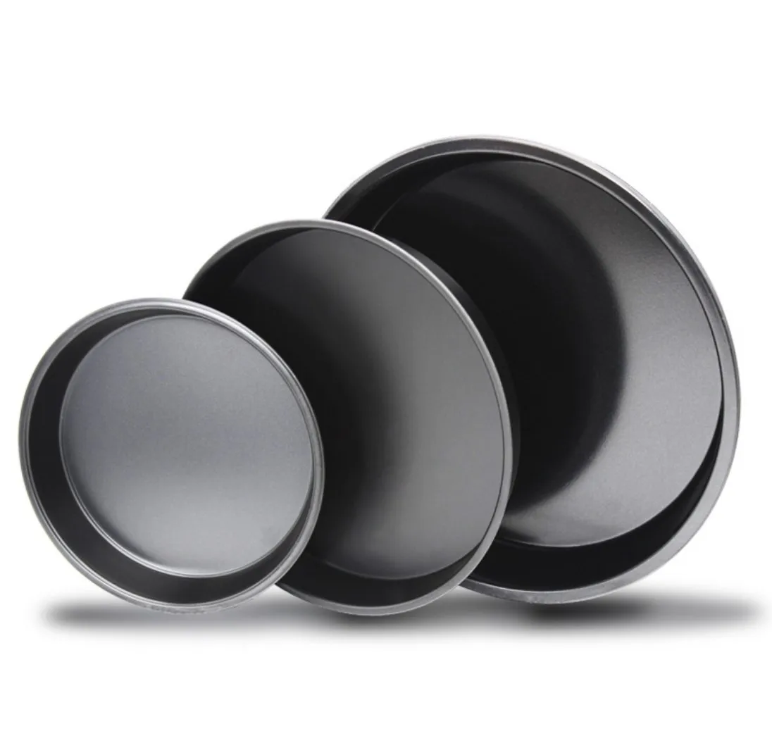 

8 inches Non-stick Round Shape Baking Pizza Pan, Black