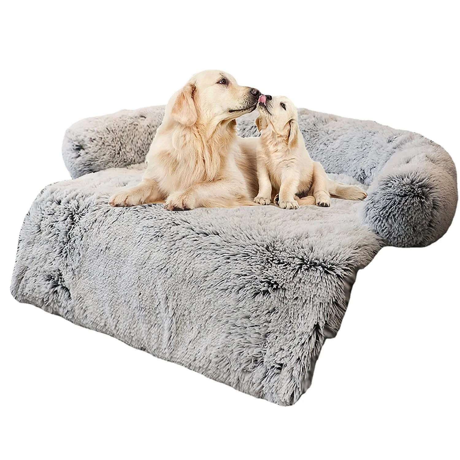 

Sohpety Eco Friendly Designers Washable Pet Cat Orthopedic Memory Foam With Zipper Removable Luxury Dog Sofa Bed, Picture shows
