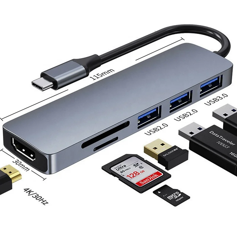 Free Shipping 7 in 1 USB C 3.0