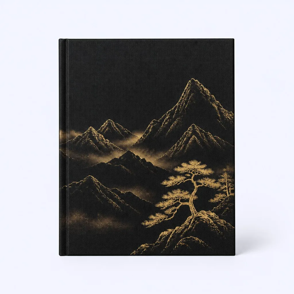 Obsidian Gold Pine and Mountain Journal