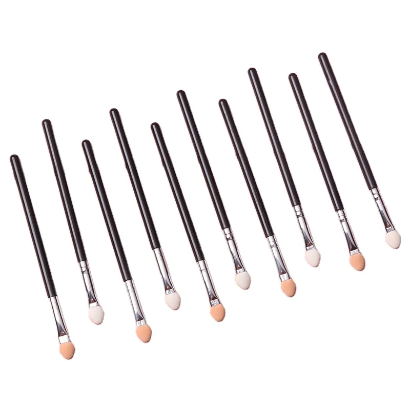 

Private Label Long Handle Sponge Eyeshadow Brush Makeup Brush, Black handle