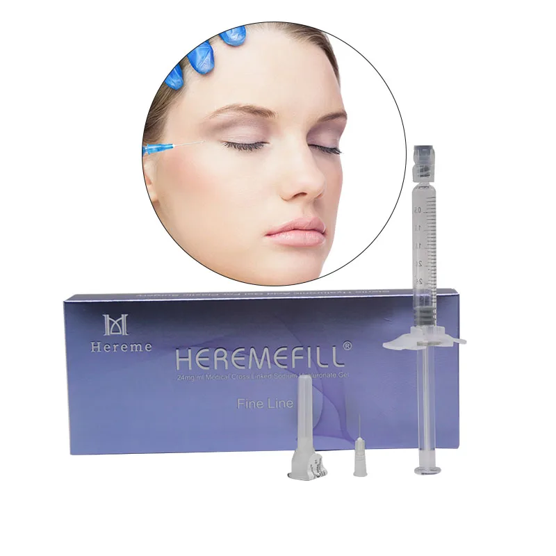 

Private label 1 ml injectable dermal shallow wrinkle removing filler hyaluronic acid gel filler