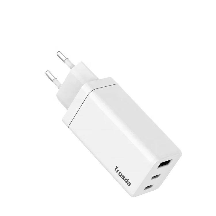

Buy TRUSDA S21 The Best Online 3 USB Ports GaN Tech 65W EU Plug Fast Charger For Phone & Laptop in Factory Wholesale Price