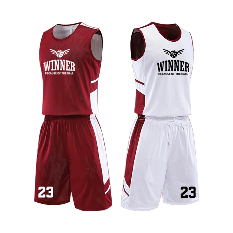 

Custom reversible youth blank basketball uniform double side set adult breathable design basketball wear