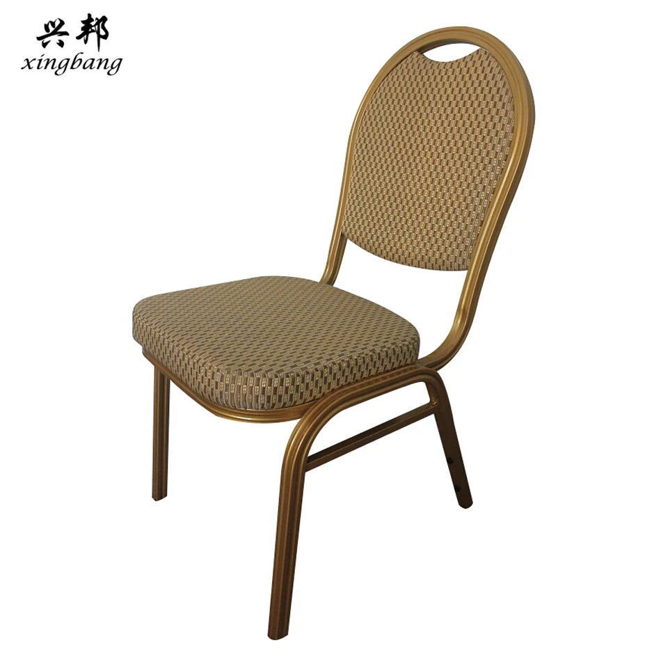 
Classic aluminum Stacking red metal hotel price steel dining banquet chair 