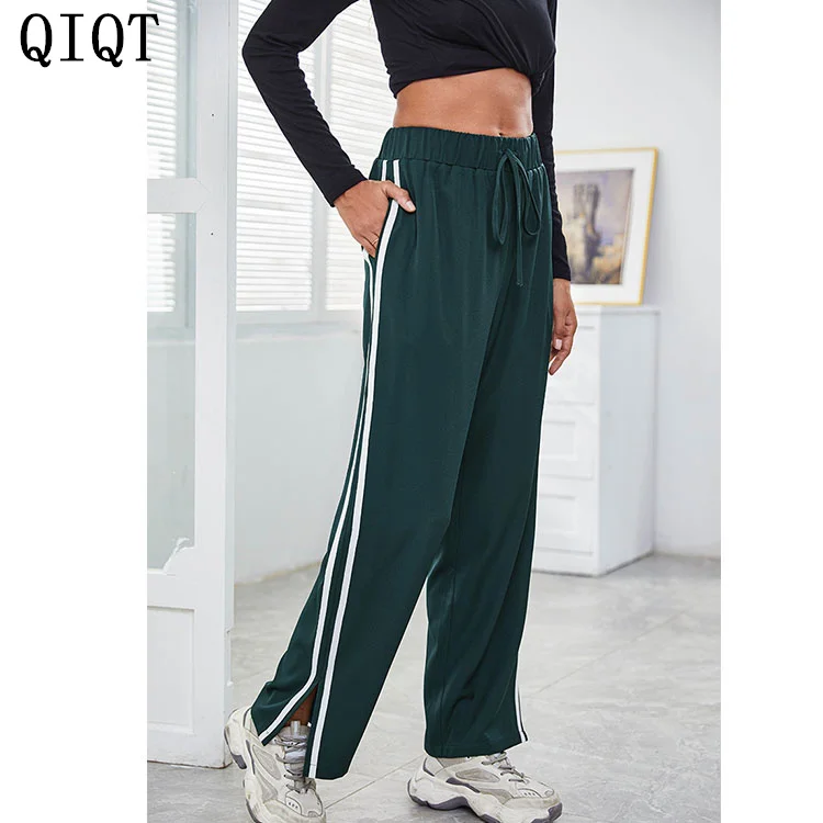 

High Quality Women Trousers Clothing Jogging Pants Women Winter Clothes Knitted Wide Leg Pants Sweat Pants