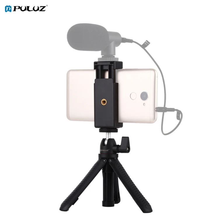 

Factory Price PULUZ Selfie Sticks Tripod Mount Phone Holder with Tripod Adapter, Black