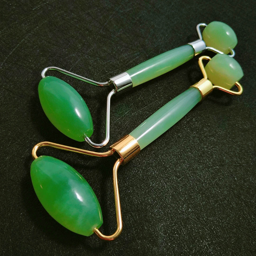 

Facial Massage Jade Stone Roller Face Natural Jade Roller xiuyan jade Massager Scraper