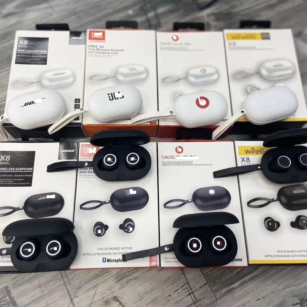 

Original Factory Wholesale Deep Bass IPX4 Handfree TWS wireless Earphone Gaming Headphones Wireless Earbuds ear buds, White,black