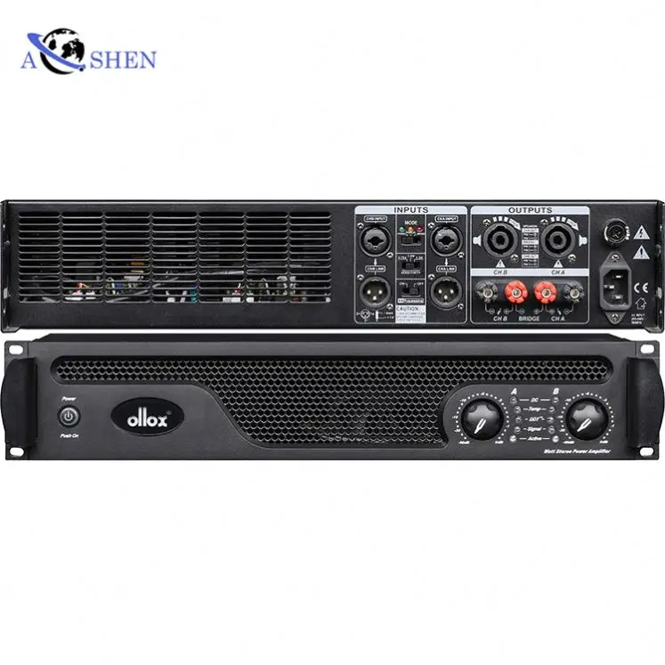 

X 7000 2x1000W 8ohm multi function audio power amplifier input connection socket digital amplifier