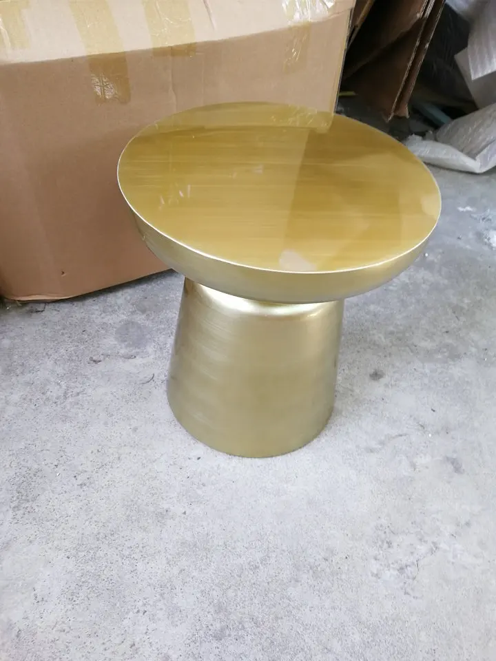 Mid Century Gold Brass Martini Side Table By Stainless Steel Buy
