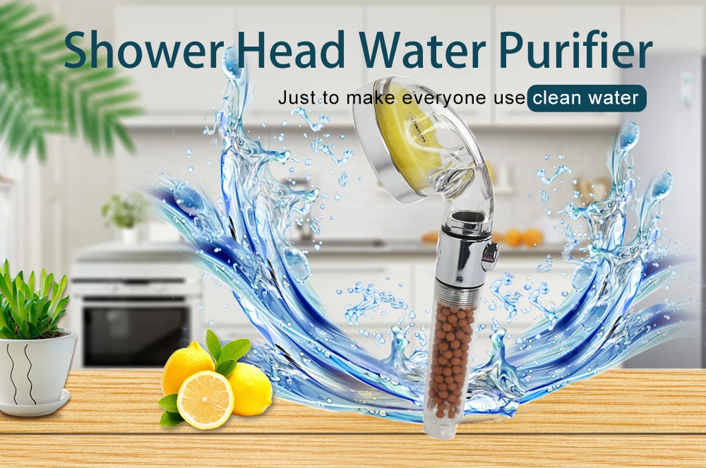 Vitamin C High Pressure Rain Mineral Stone Ball Filter Filtered Water