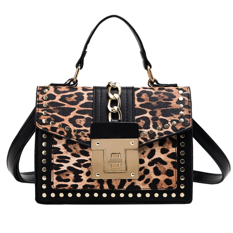 

Chic Purses Trendy Female leopard Hand Bag Pu Lady Handbags Women's Crossbody Bag