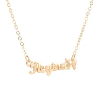 

2019 High quality cheap New arrival name plate necklace with Letter necklace