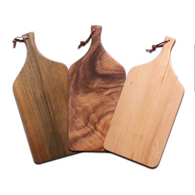 

Wholesale beech walnut acacia wood Tray cutting boards with handle chopping board for kitchen