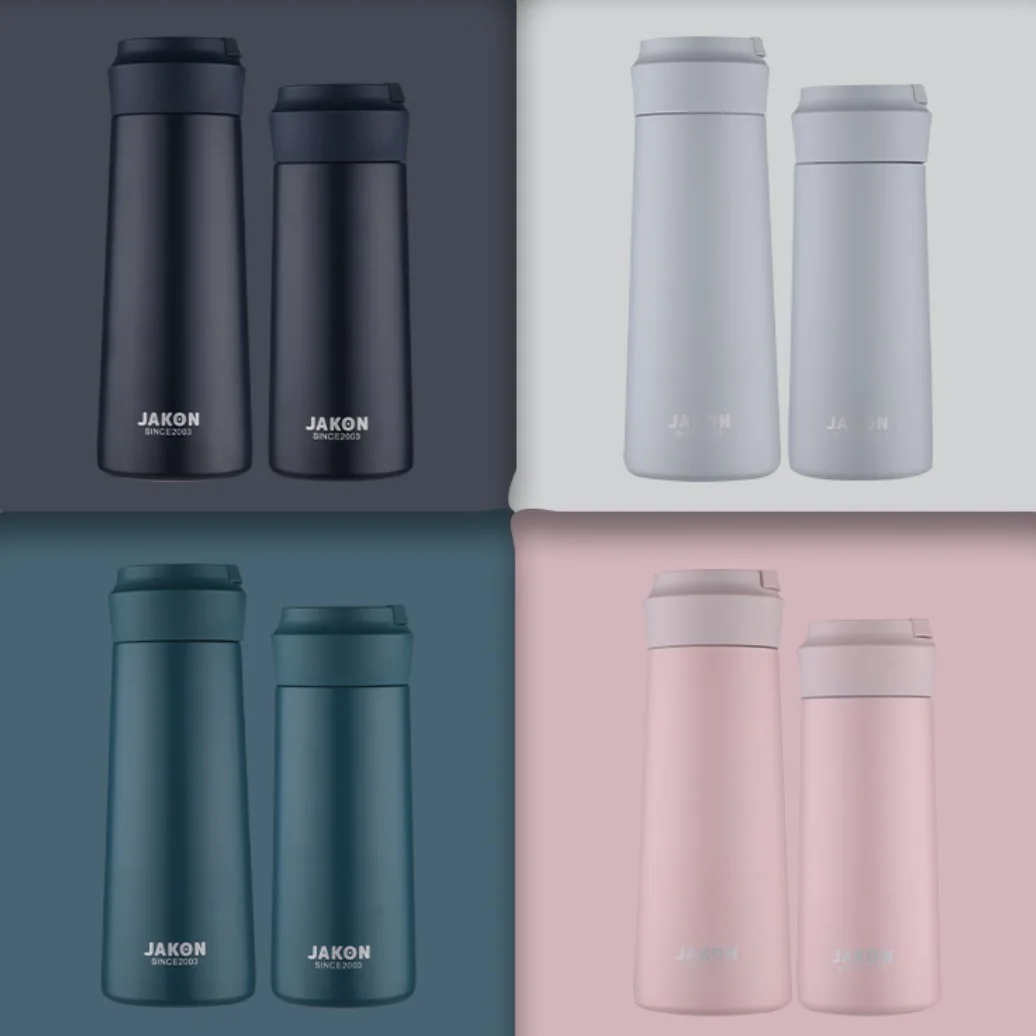 

2021 New Style 320/400ML Stainless Steel Water Bottle Brief Double Wall Insulated Thermos BPA Free Vacuum Flask Portable, Customized color acceptable
