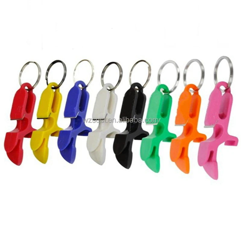 

ShengQian Bottle Opener 4 in 1 Key Chain Drop shipping available plastic Opener Beer Can Tab Opener with Shotgun Tool, Custom color
