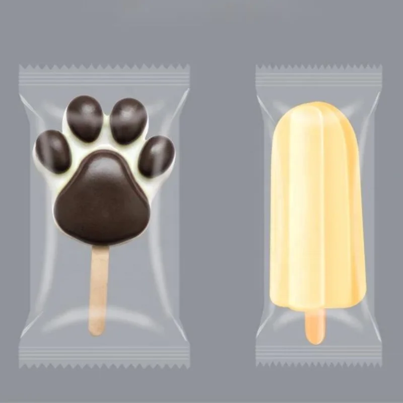 

Food Grade Transparent Clear Frozen Ice Cream Pop Wrapping Candy Plastic Bag Popsicle Packaging Bags