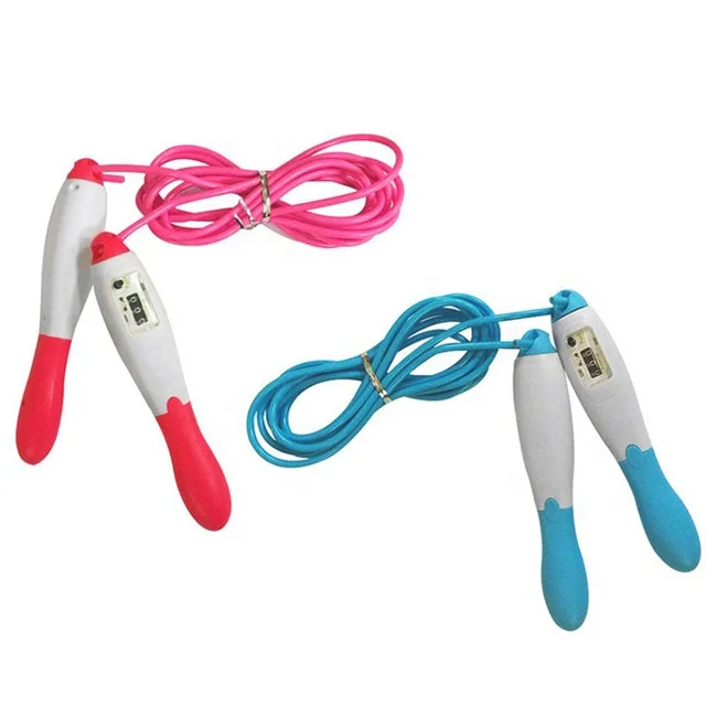 

Amazon Hot Sale Kid Adult Adjustable Jump Rope Durable PVC Counting Skipping Rope, Pink, yellow, blue, green or customized any pantone colors jump rope