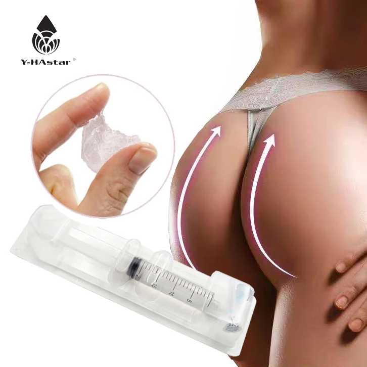 

Injectable dermal filler hyaluronic acid gel for buttock injection, Transparent