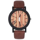 2020 ホットヴィンテージ黒ダイヤル 8 レザー腕時計メンズと女性のレジャークォーツ腕時計 relojes masculino LW409