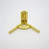 Factory supply shiny gold 90 degree metal quadrant hinge for wooden boxes