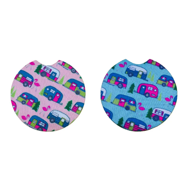 Ready to ship anti-slip car cup coasters/mats natural rubber.jpg
