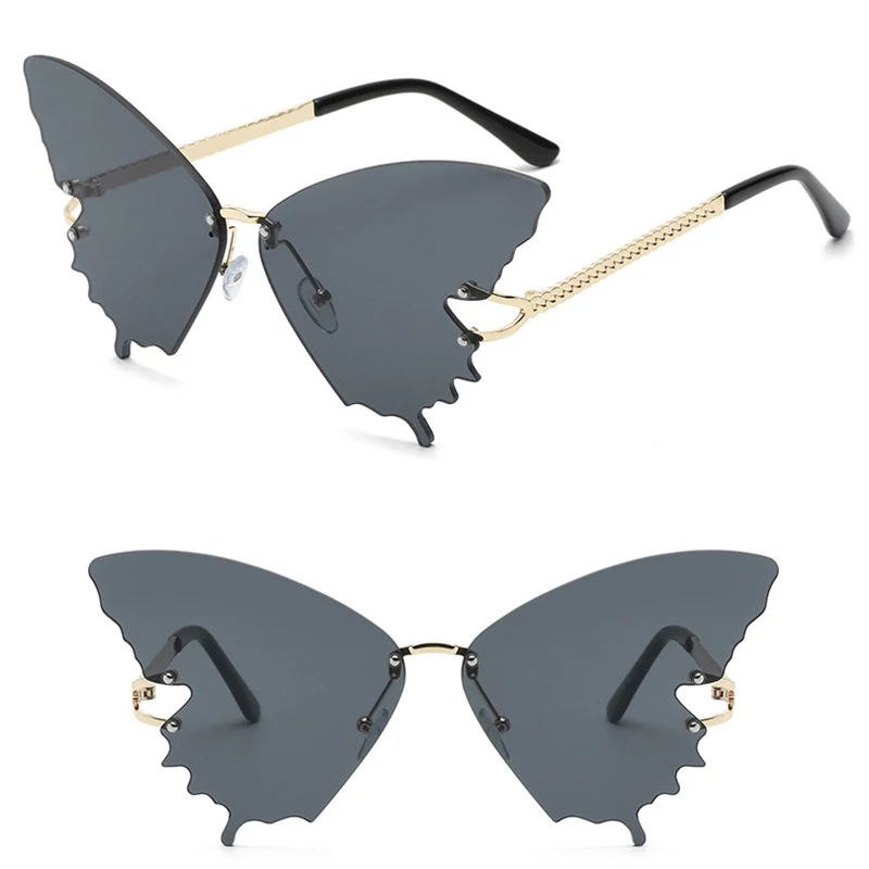 

Impact resistance single bridge metal frame optical glasses with butterfly shape