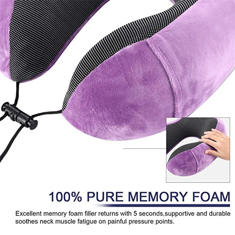 Neck Pillow Wholesale With Custom Logo Neck Message Memory Foam Travel