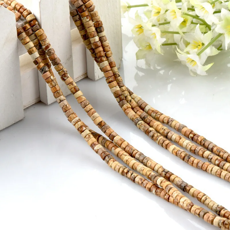 

Natural jade disc choker flat rough round heishi beads with low price