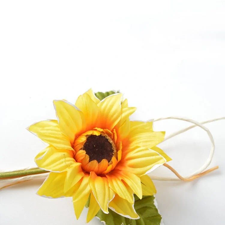 

High quality handmade design decorative sunflower artificial flower making