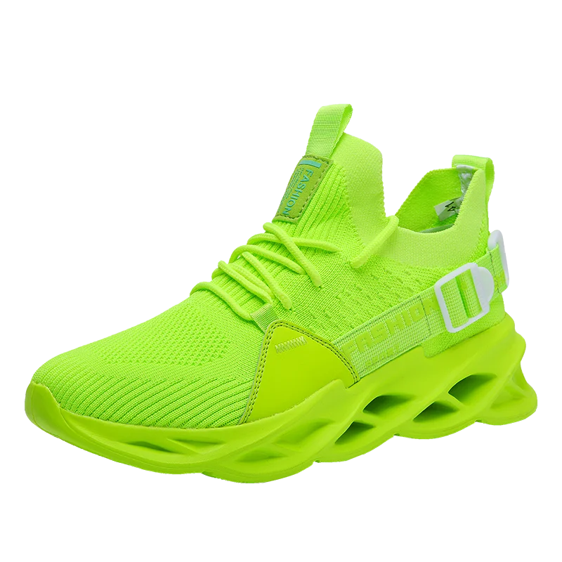 

Hot Sale Fashion 2020 Four Seasons Male Sports Leisure Shoes, Black yellow white light green green blue