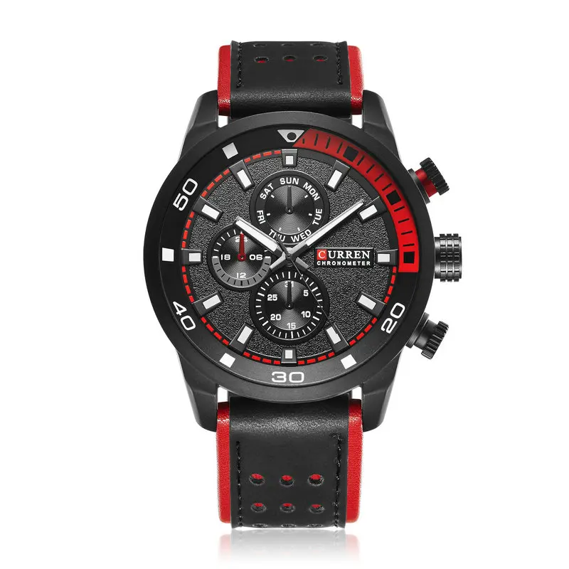 CURREN 8250 Men Quartz Watch Luxury Brand Leather Brand clock Men Wristwatch Relojes Hombre