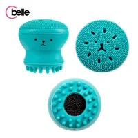 

2019 New Arrival Soft Octopus Shape Washing Face Exfoliator Massage Silicone Facial Cleansing Brush